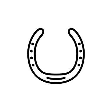 At nalı ikonunun illüstrasyon vektörü grafiği. Şansa, servete, başarıya, çiftliğe, maskota vesaire uygun..