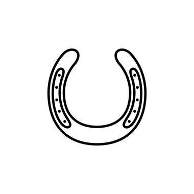 At nalı ikonunun illüstrasyon vektörü grafiği. Şansa, servete, başarıya, çiftliğe, maskota vesaire uygun..