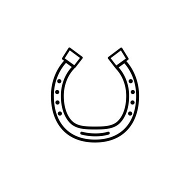 At nalı ikonunun illüstrasyon vektörü grafiği. Şansa, servete, başarıya, çiftliğe, maskota vesaire uygun..