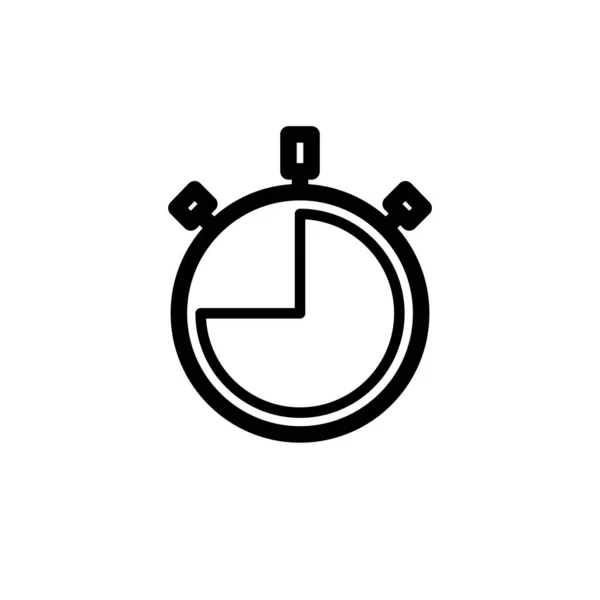 Illustration Vector Graphic Stopwatch Icon Fit Speed Countdown Interval Counter — Stock Vector