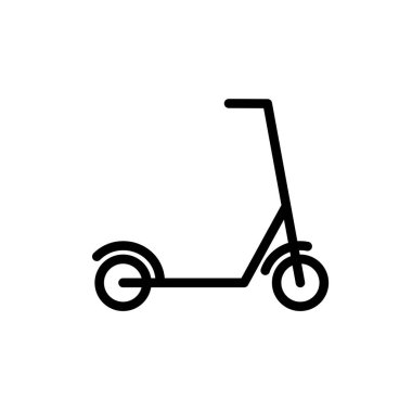 Scooter simgesi, illüstrasyon tasarım şablonu