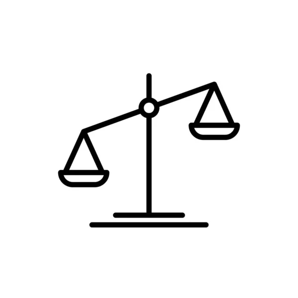 Illustration Vector Graphic Scale Icon Fit Judgment Justice Law Equal — Stock Vector