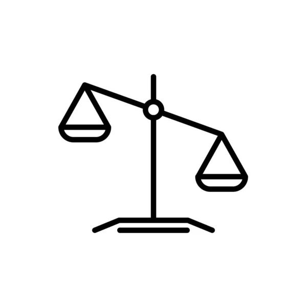 Ilustração Gráfico Vetorial Ícone Escala Apto Para Julgamento Justiça Lei —  Vetores de Stock