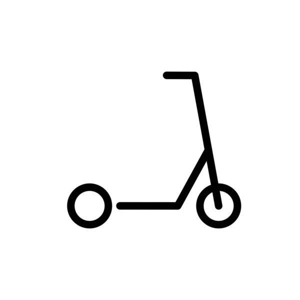 Icono Scooter Plantilla Diseño Ilustración — Vector de stock