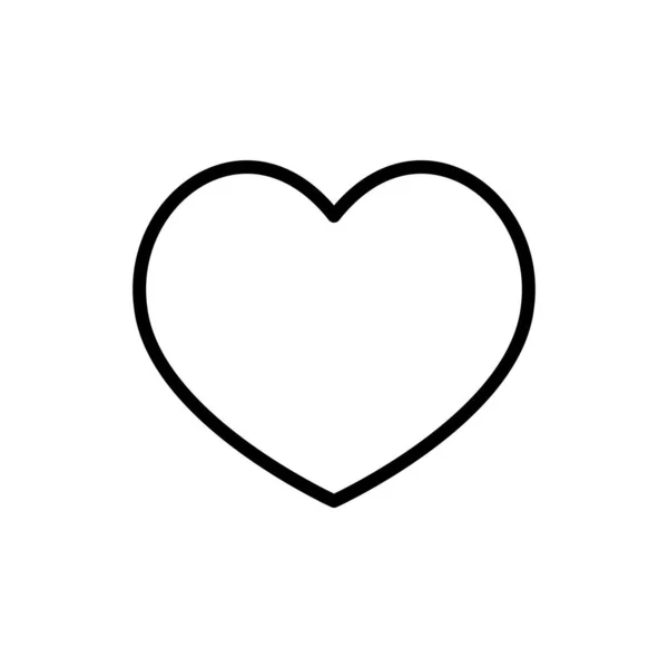 Ícone Amor Vetor Modelo Design Logotipo —  Vetores de Stock