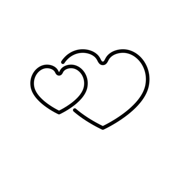Ikona Miłości Wektor Wzorca Logo — Wektor stockowy