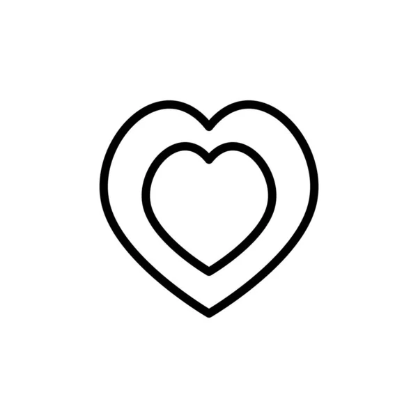 Ikona Miłości Wektor Wzorca Logo — Wektor stockowy
