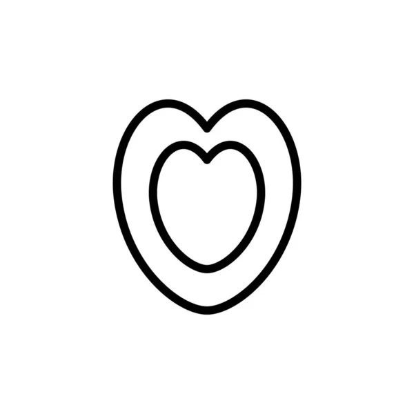 Aşk Simgesi Logo Tasarım Şablonu Vektörü — Stok Vektör