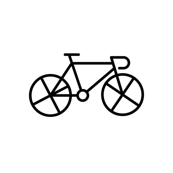 Ilustração Gráfico Vetorial Ícone Bicicleta Ajuste Para Transporte Esporte Saudável — Vetor de Stock