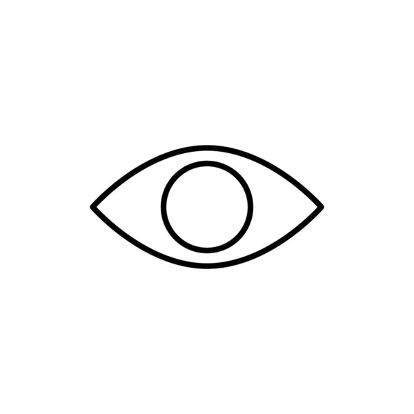 Ilustración Vector Gráfico Del Icono Del Ojo Ajuste Para Visión — Archivo Imágenes Vectoriales