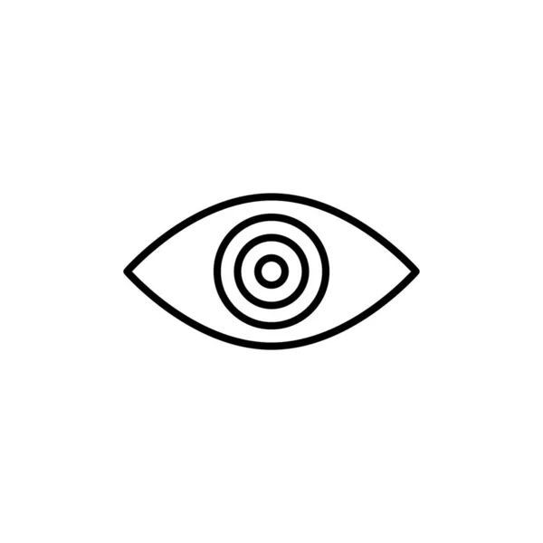 Ilustración Vector Gráfico Del Icono Del Ojo Ajuste Para Visión — Vector de stock