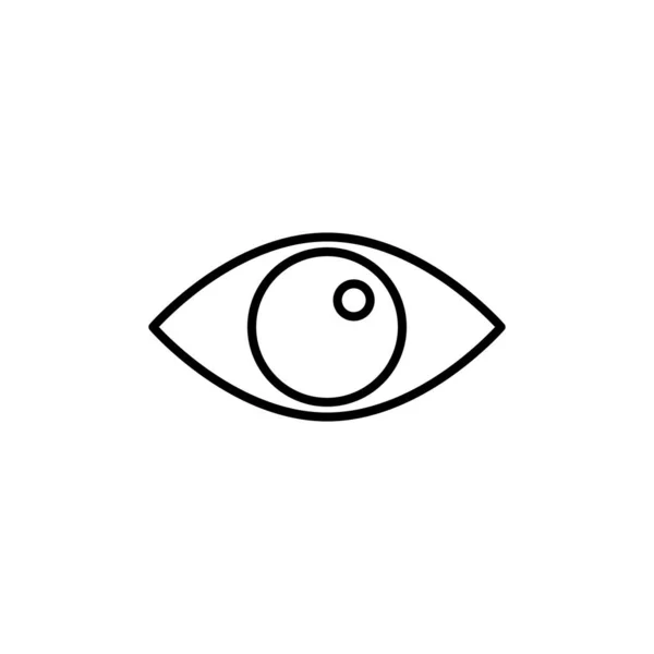 Illustrazione Grafica Vettoriale Dell Icona Dell Occhio Adatto Visione Guardare — Vettoriale Stock