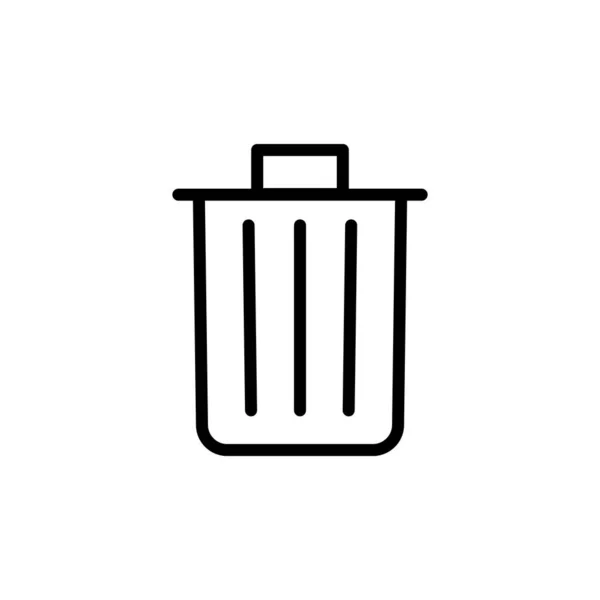 Çöp Kutusu Simgesinin Llüstrasyon Vektörü Grafiği Çöp Çöp Koruma Için — Stok Vektör