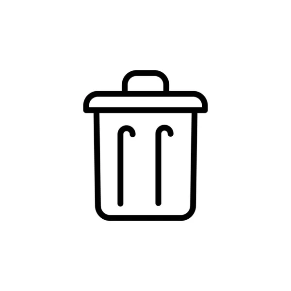 Εικονογράφηση Διανυσματικό Γραφικό Του Εικονιδίου Σκουπιδιών Κατάλληλο Για Σκουπίδια Σκουπίδια — Διανυσματικό Αρχείο