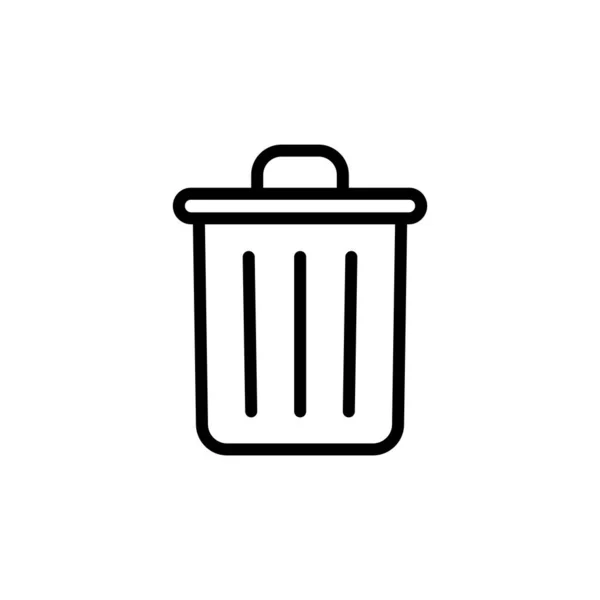 Ilustração Gráfico Vetorial Ícone Lixeira Ajuste Para Lixo Lixo Conservação —  Vetores de Stock