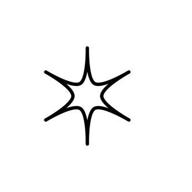 Yıldız simgesinin İllüstrasyon Vektörü grafiği. Favori, geri bildirim, değerlendirme vs. için uygun.