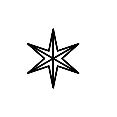 Yıldız simgesinin İllüstrasyon Vektörü grafiği. Favori, geri bildirim, değerlendirme vs. için uygun.