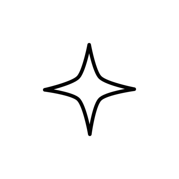 Иллюстрация Векторная Графика Значка Звезды Подходит Фаворита Феерии Рейтинга — стоковый вектор