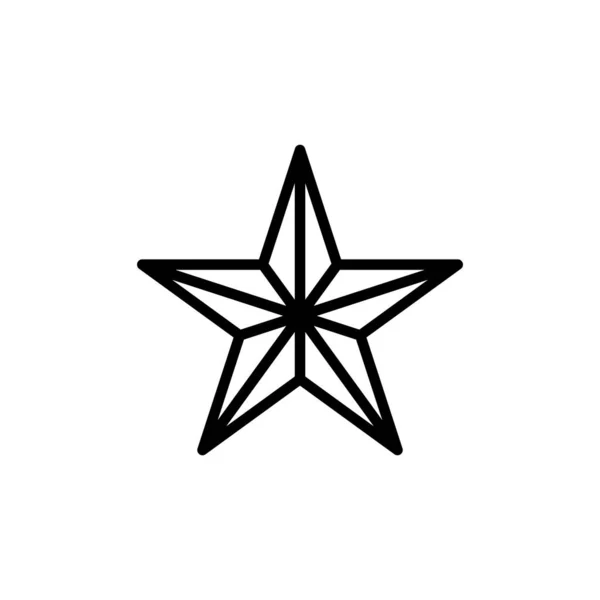 Ilustración Vector Gráfico Del Icono Estrella Apto Para Favoritos Retroalimentación — Vector de stock