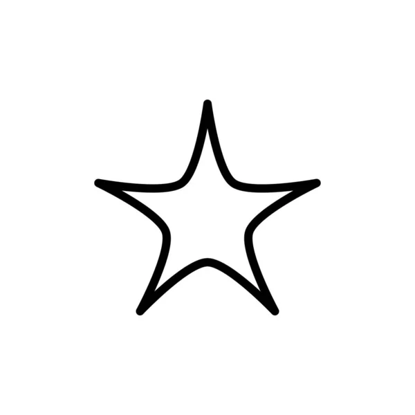Иллюстрация Векторная Графика Значка Звезды Подходит Фаворита Феерии Рейтинга — стоковый вектор