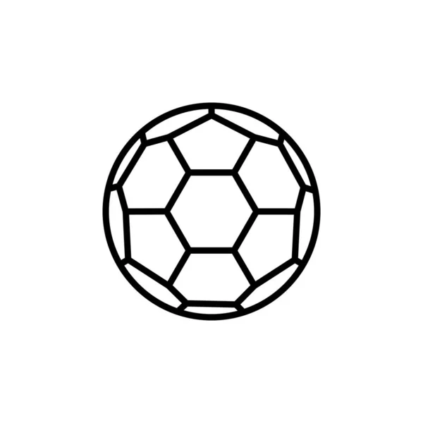 Иллюстрационный Вектор Иконки Футбольного Мяча Подходит Футбола Спорта Команды Игры — стоковое фото