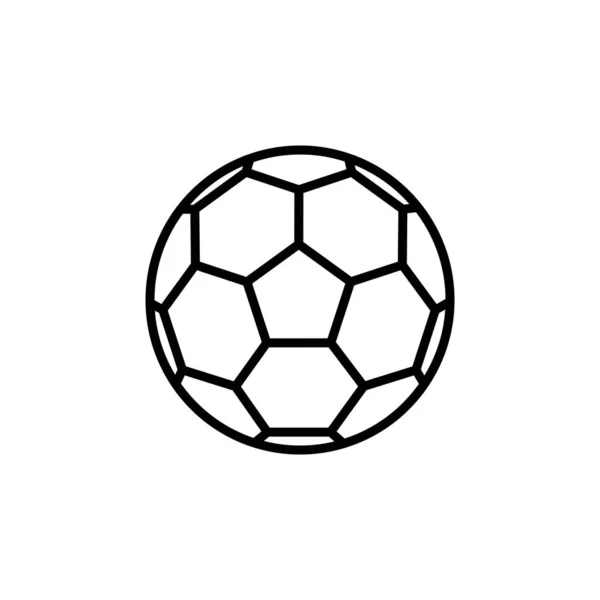Иллюстрационный Вектор Иконки Футбольного Мяча Подходит Футбола Спорта Команды Игры — стоковое фото