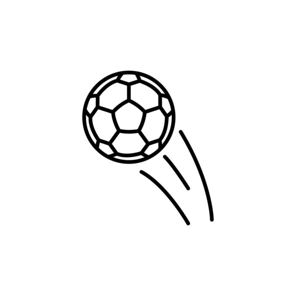 Ilustración Vector Gráfico Del Icono Pelota Fútbol Apto Para Fútbol — Archivo Imágenes Vectoriales