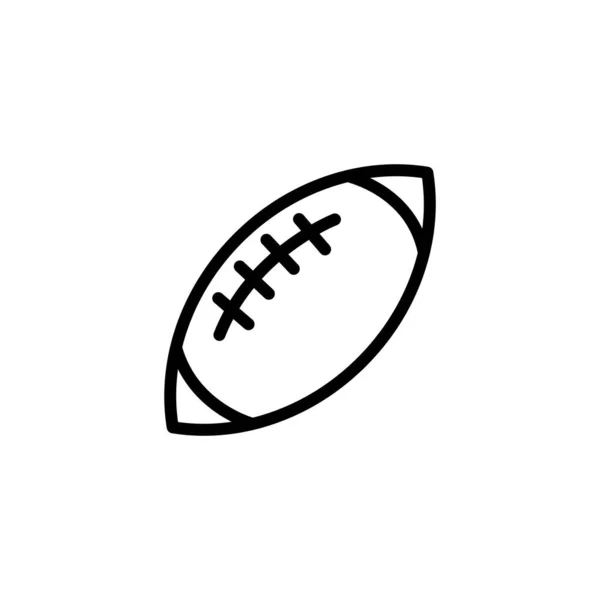 Ilustración Gráfico Vectorial Rugby Ball Icon Apto Para Liga Hobby — Archivo Imágenes Vectoriales