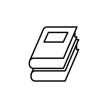 Kitap ikonunun İllüstrasyon Vektörü grafiği. Öğrenim, eğitim, edebiyat, öğrenim, kitapçı vs. için uygun.