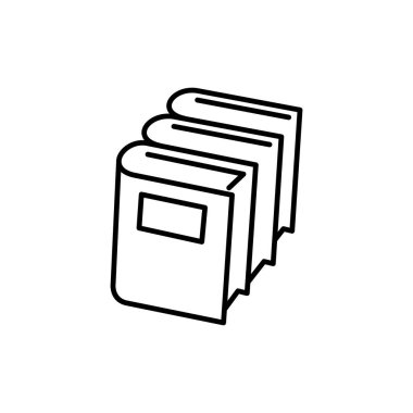 Kitap ikonunun İllüstrasyon Vektörü grafiği. Öğrenim, eğitim, edebiyat, öğrenim, kitapçı vs. için uygun.