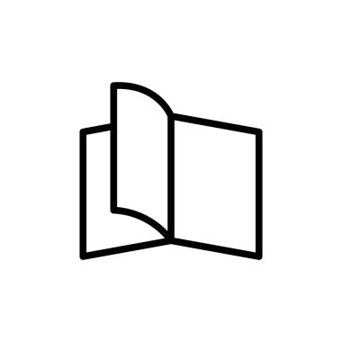 Kitap ikonunun İllüstrasyon Vektörü grafiği. Öğrenim, eğitim, edebiyat, öğrenim, kitapçı vs. için uygun.