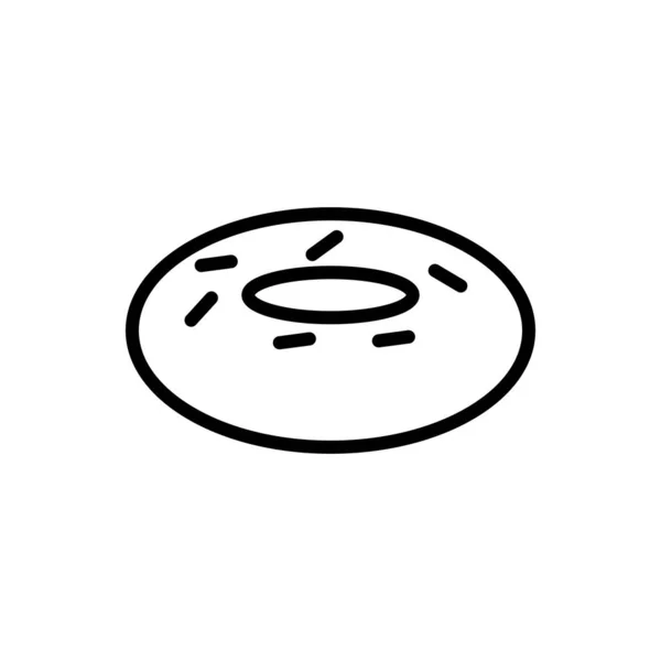 Ілюстрація Векторна Графіка Піктограми Пончика Підходить Торта Кафе Їжі Хлібобулочних — стоковий вектор