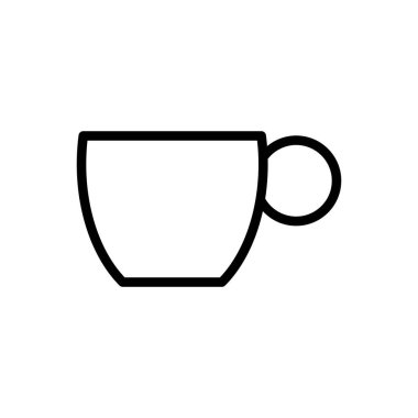 Kupa simgesinin illüstrasyon Vektörü grafiği. İçecek, kahve, espresso, çay vesaire için uygun..