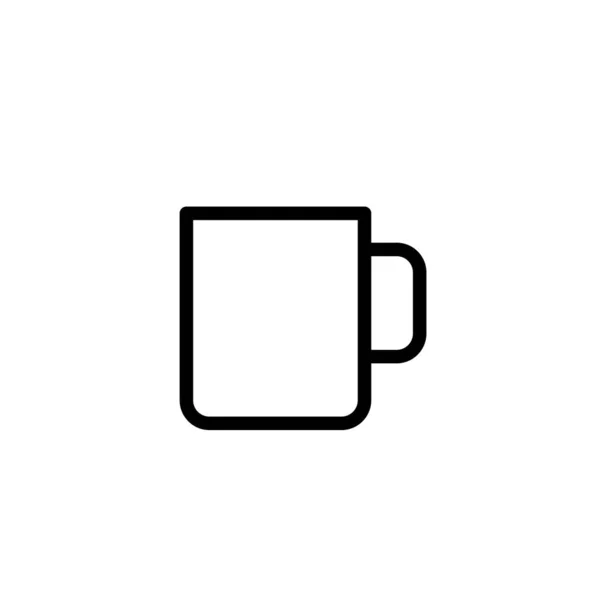 Ilustrační Vektorová Grafika Ikony Poháru Vhodné Pro Pití Kávu Espresso — Stockový vektor