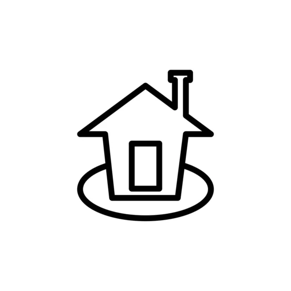 Illustration Vector Graphic Home Icon Fit House Real Estate Residential — Stock Vector