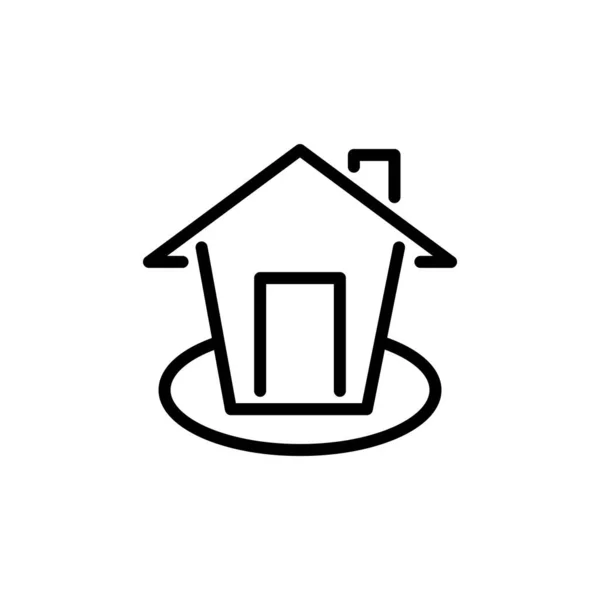 Illustration Vector Graphic Home Icon Fit House Real Estate Residential — Stock Vector