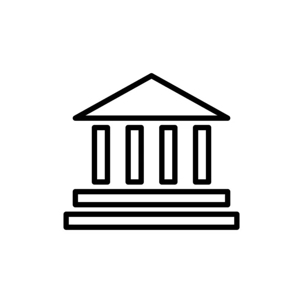 Ilustração Gráfico Vetorial Ícone Edifício Banco Ajuste Para Investimento Pagamento —  Vetores de Stock