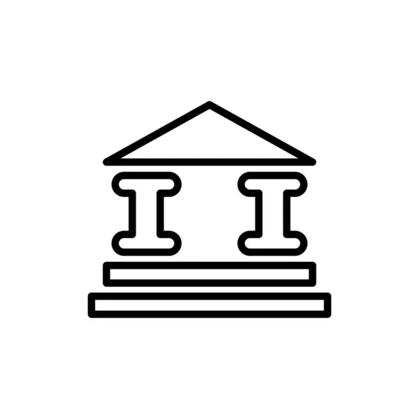 Ilustrační Vektorová Grafika Ikony Budovy Banky Vhodné Pro Investice Platby — Stockový vektor