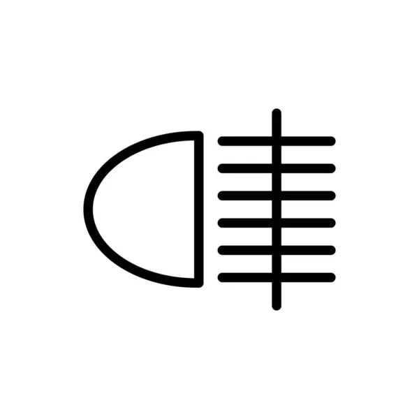 Illustratie Vectorgrafiek Van Mistlichtpictogram Geschikt Voor Waarschuwing Teken Klimaat Schakelaar — Stockvector