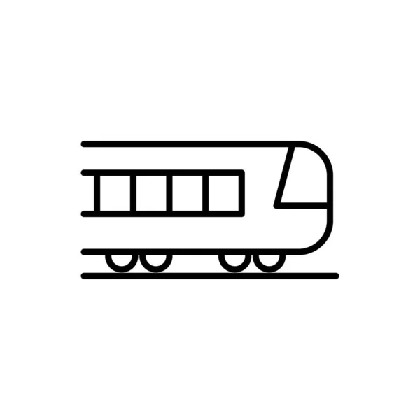 Illustrazione Grafica Vettoriale Dell Icona Del Treno Adatto Trasporto Metropolitana — Vettoriale Stock