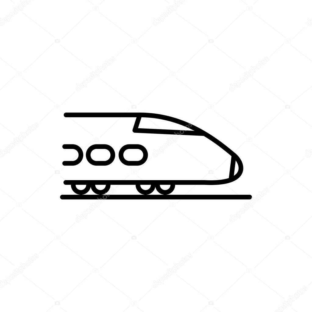 Illustration Vector graphic of train icon. Fit for transportation, subway, railway etc.