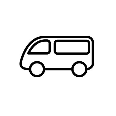 Araba simgesinin görsel vektör grafiği. Araç, ulaşım, otomobil, trafik vs. için uygun.