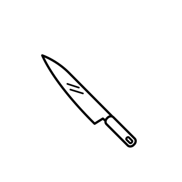 Illustration Graphique Vectoriel Icône Couteau Cuisine Convient Pour Cuisinier Restaurant — Image vectorielle