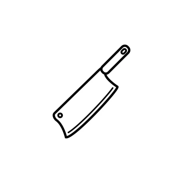 Illustration Vektor Grafisk Matlagning Kniv Ikon Passar För Matlagning Restaurang — Stock vektor