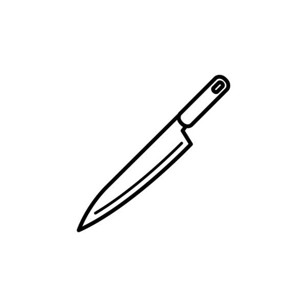 Ilustracja Wektorowa Grafika Ikony Noża Kuchennego Nadaje Się Gotowania Restauracji — Wektor stockowy
