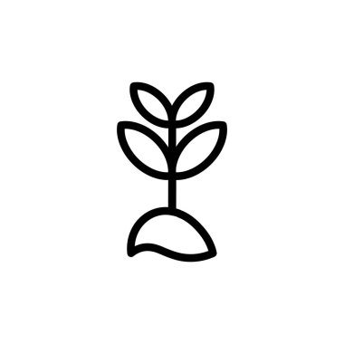 Büyüme ikonunun İmaj Vektörü grafiği. Filizlenmeye uygun, bitki, doğa, bahçıvanlık vs..