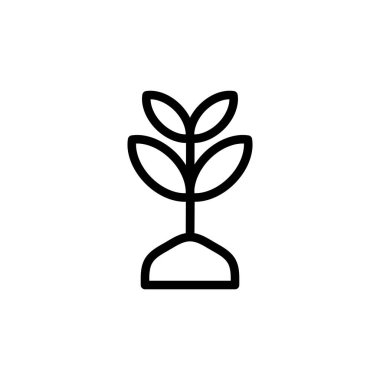 Büyüme ikonunun İmaj Vektörü grafiği. Filizlenmeye uygun, bitki, doğa, bahçıvanlık vs..