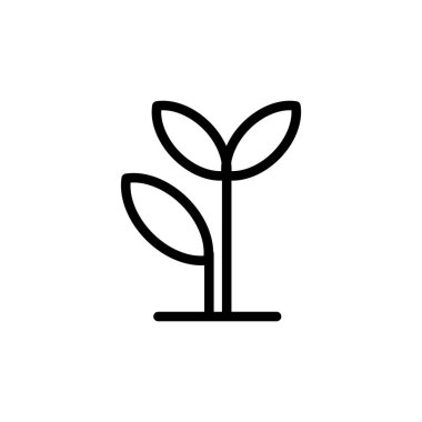 Büyüme ikonunun İmaj Vektörü grafiği. Filizlenmeye uygun, bitki, doğa, bahçıvanlık vs..