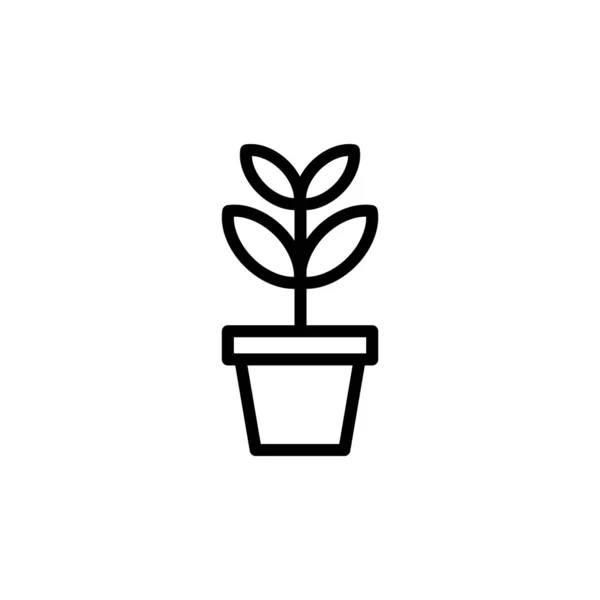 Illustration Vector Graphic Growth Icon Fit Sprout Plant Nature Gardening — Stock Vector