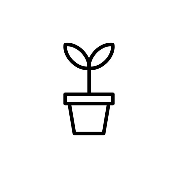Illustration Vector Graphic Sprout Icon Fit Growth Plant Gardening Etc — Stock Vector
